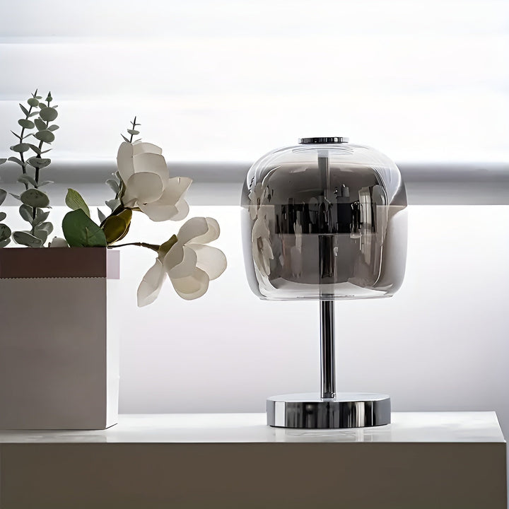 Modern glas elektropläterad ambientljuslampa
